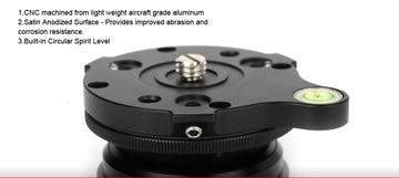 SunwayFoto DYH-66i Tripod Head Leveling Base